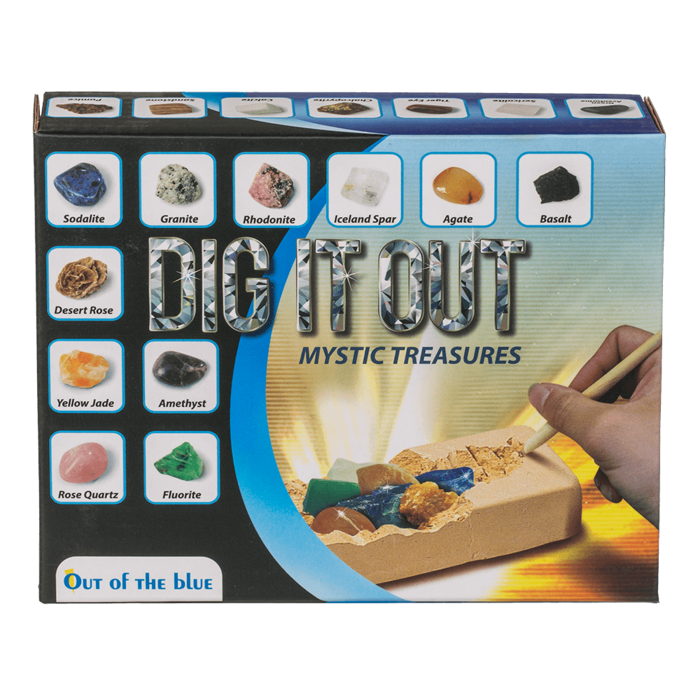 Ausgrabungsset mit 5 Edelsteinen – Spannende Entdecker-Abenteuer für kleine Forscher