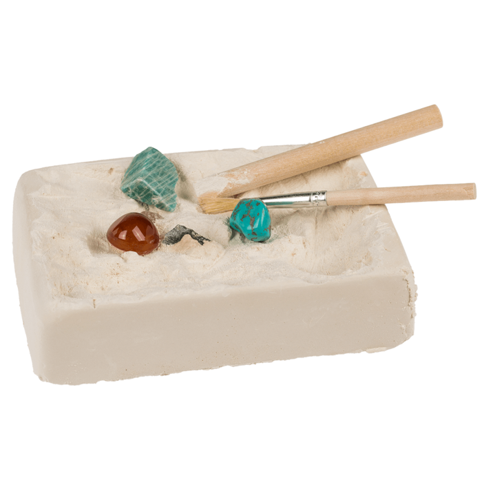 Ausgrabungsset mit 5 Edelsteinen – Spannende Entdecker-Abenteuer für kleine Forscher