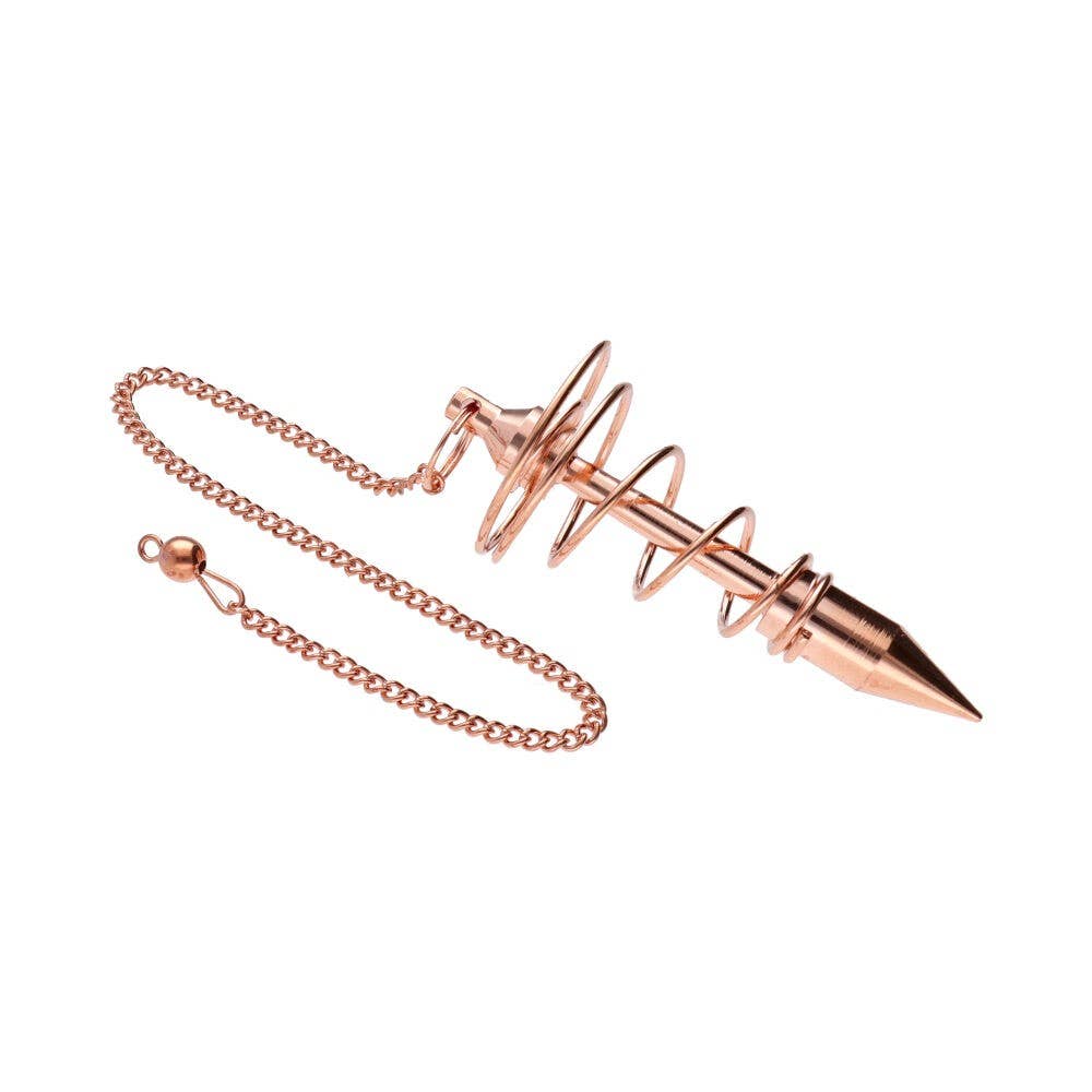 Großes spiralförmiges Kupferpendel