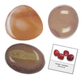 Klura Carneol Trommelstein orange-rot poliert