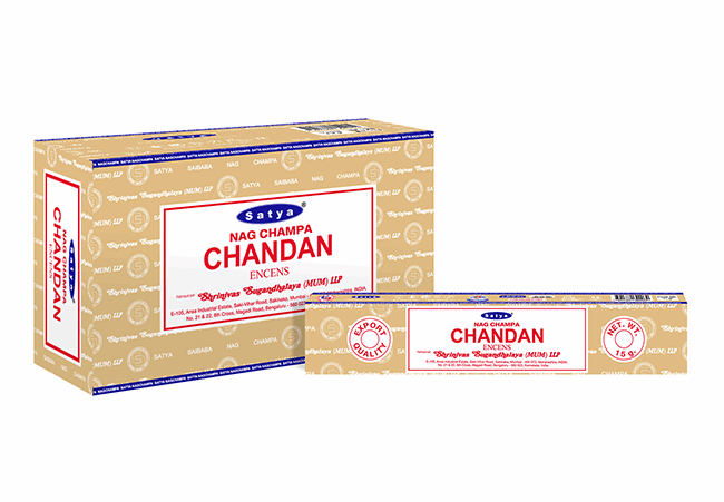 Satya Chandan Räucherstäbchen – Warme Sandelholz-Essenz für Entspannung & Spiritualität