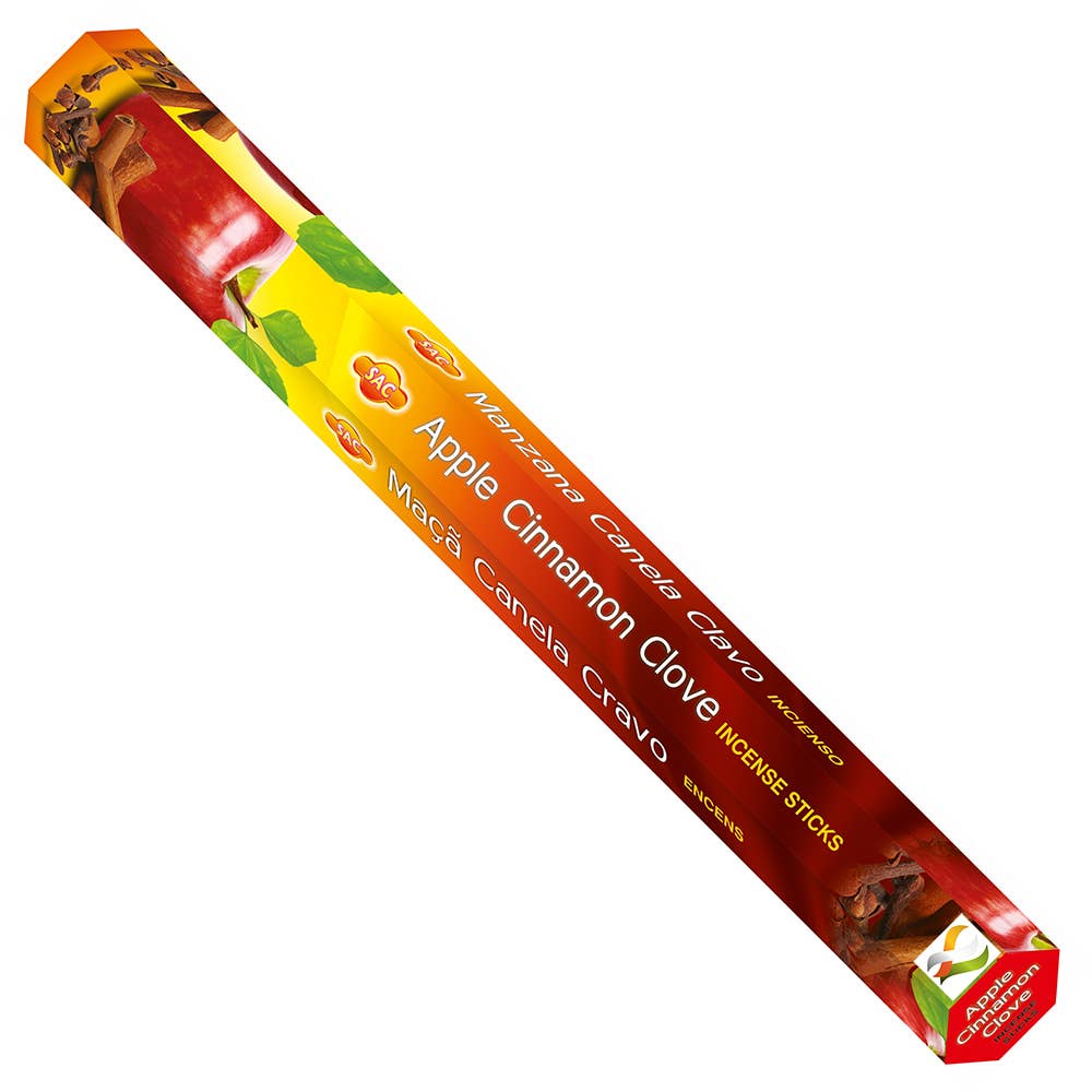 SAC Apfel-Zimt-Nelke Hexa Räucherstäbchen – Warme Würze & Fruchtige Frische