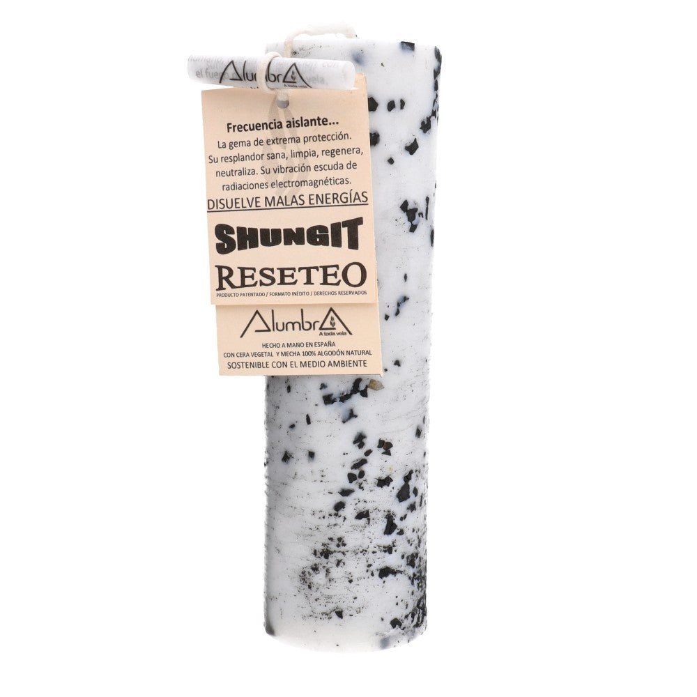 Handgemachte Shungit-Kerze – Zurücksetzen, Schutz & energetische Reinigung