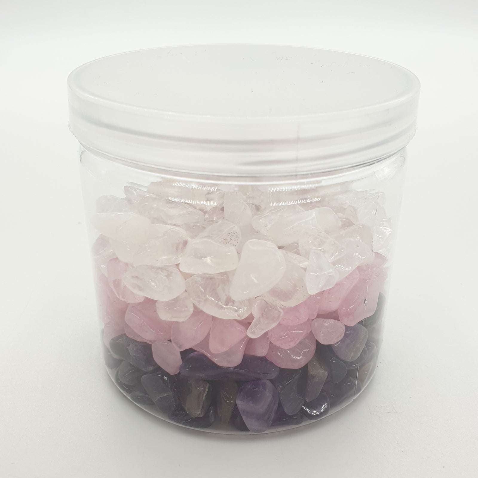 Spirituelle Harmonie - Edelstein Cluster mit Goldenem Dreieck (8-12mm)