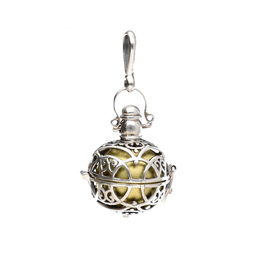 Goldener Engelsrufer-Anhänger aus 925er-Sterlingsilber