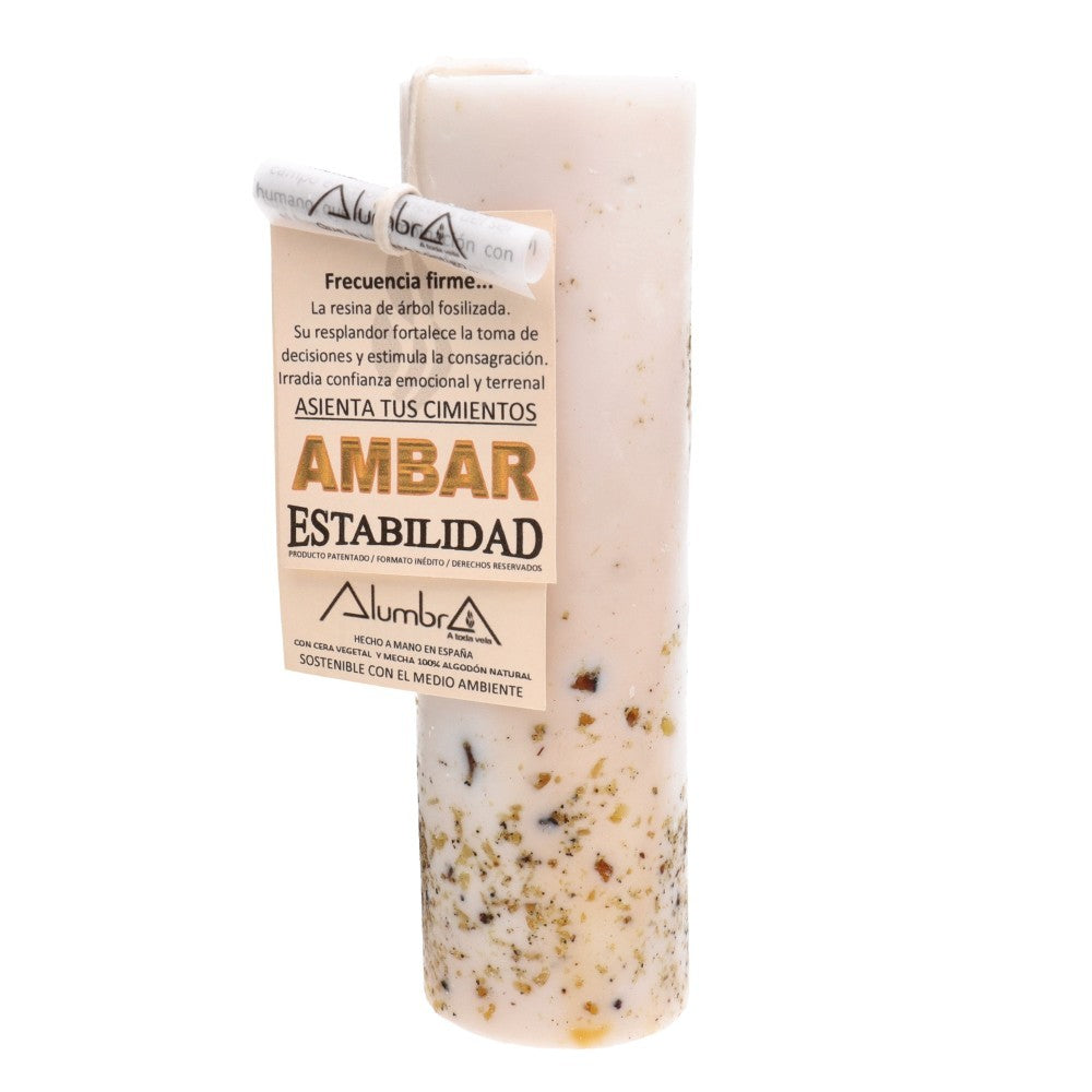 Handgemachte Bernstein-Kerze – Stabilität & Erdung