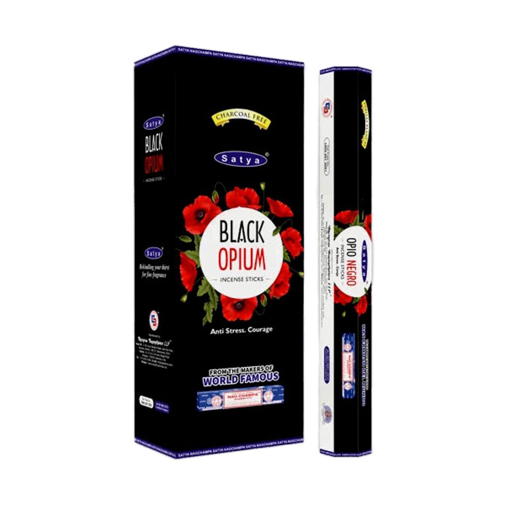 Satya Black Opium Hexa Räucherstäbchen – Mystik, Tiefe & Sinnlichkeit
