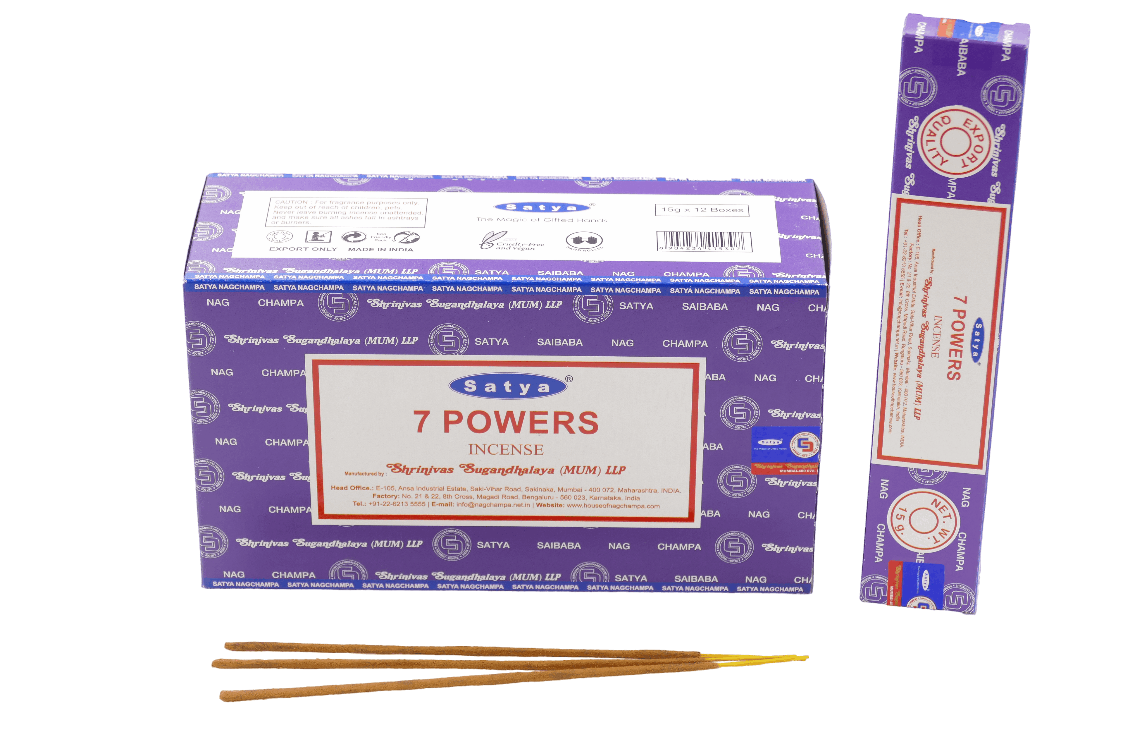 Satya 7 Powers Räucherstäbchen – Kraftvolle Energie & Spirituelle Balance