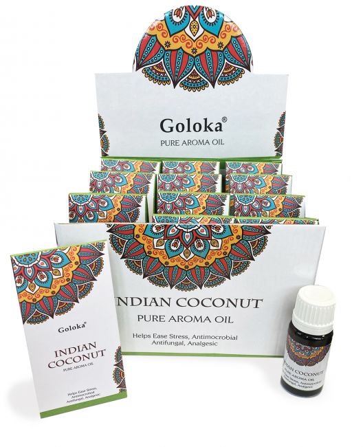 Goloka Pure Aroma Öl - Indian Coconut - Exotischer Duft für tropisches Flair