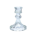 Glass candle holder for table candles, small