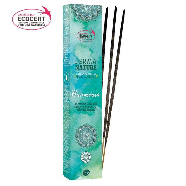 Perma Nature Harmonia – Pfefferminze Räucherstäbchen – Klärung, Frische & Konzentration