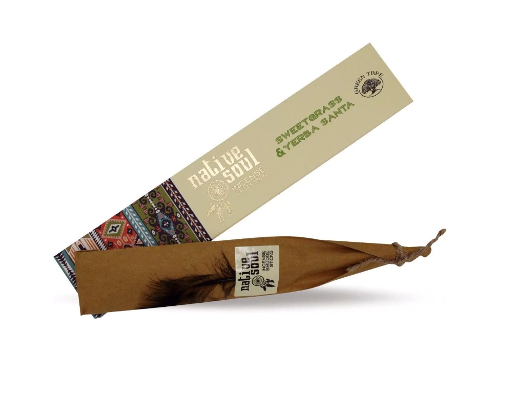 Green Tree Native Soul Yerba Santa - Sweet Grass Räucherstäbchen