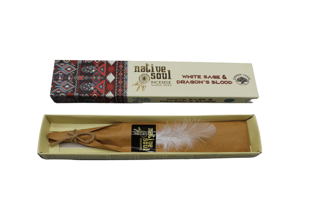 Green Tree Native Soul White Sage & Dragon's Blood - Kraftvolle Magie und Beruhigung