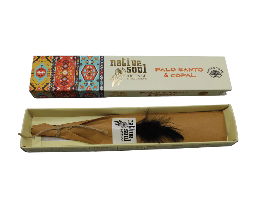 Green Tree Native Soul Copal + Palo Santo Räucherstäbchen
