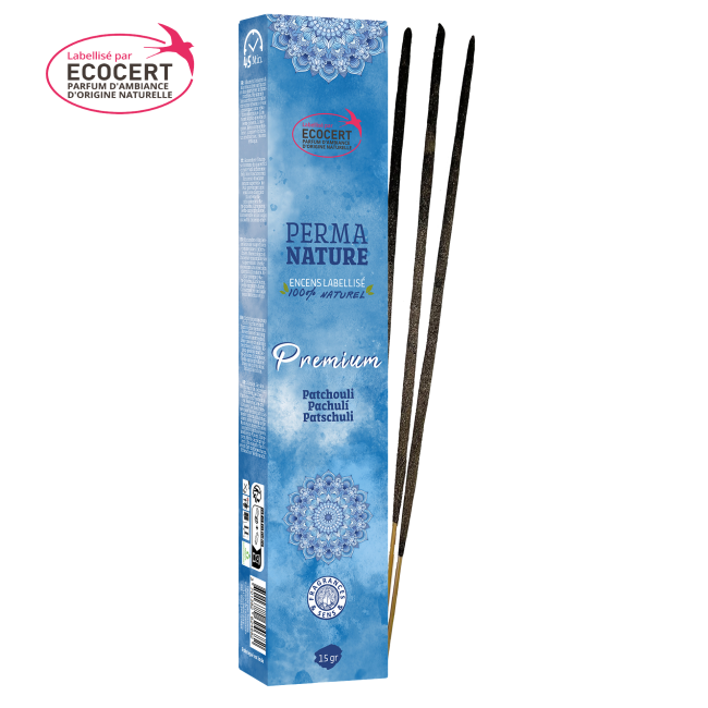 Perma Nature Premium – Patchouli Räucherstäbchen – Erdung, Sinnlichkeit & Ausgleich