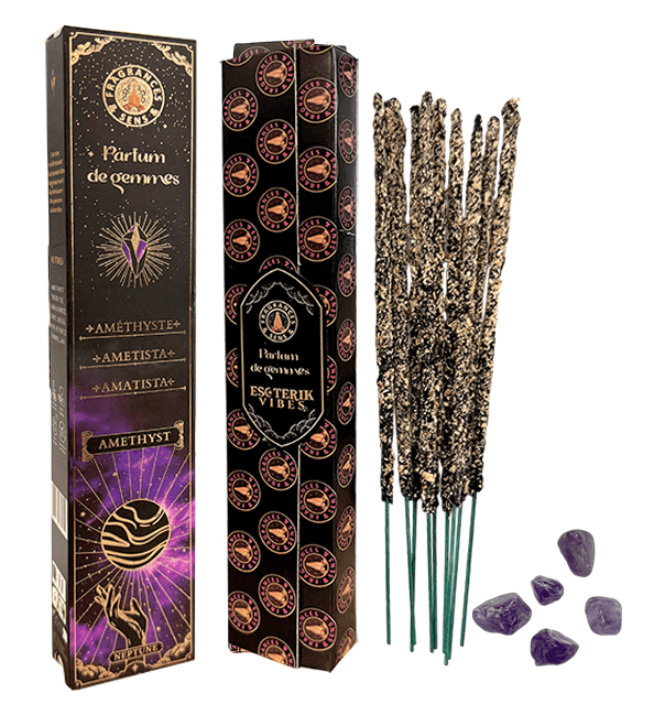 Fragrances & Sens Parfum de Gems Amethyst Räucherstäbchen