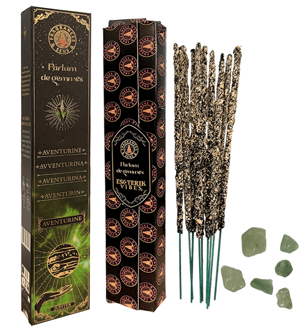 Fragrances & Sens Parfum de Gemmes Aventurine Räucherstäbchen