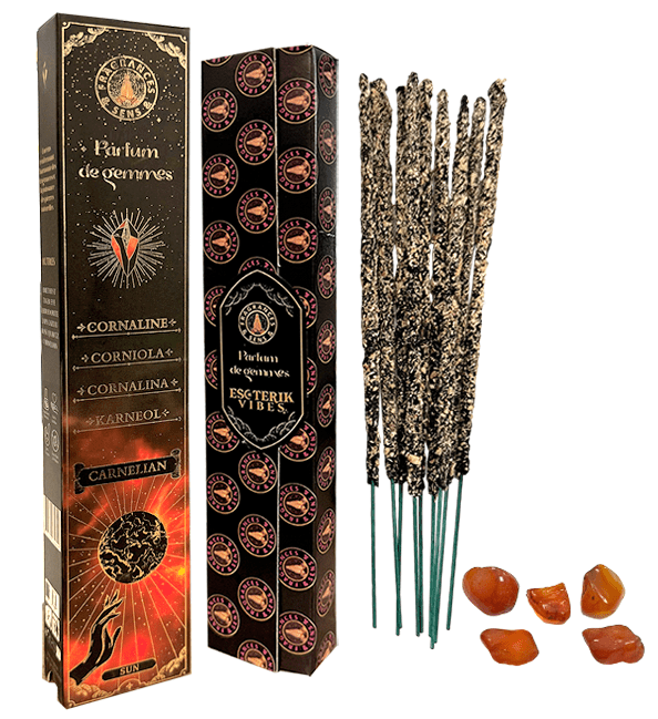 Fragrances & Sens Parfum de Gemmes Karneol Räucherstäbchen