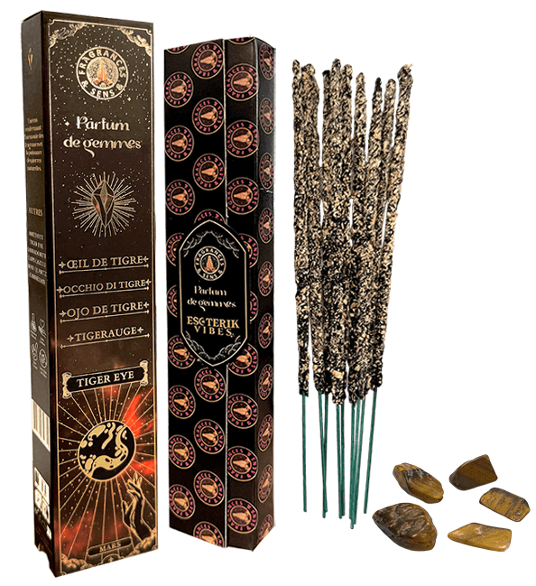 Fragrances & Sens Parfum de Gemmes Tigerauge Räucherstäbchen