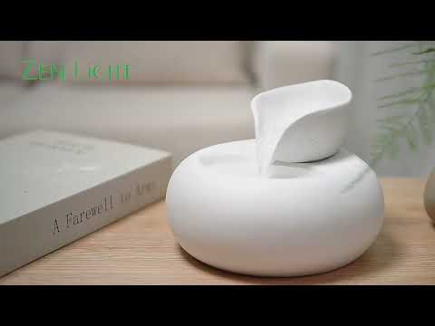 Crystal Line Tierbrunnen – Toby – Ungiftige Glasierte Keramik – Dekorativer Brunnen