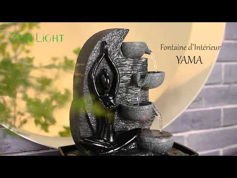 Zimmerbrunnen Yama mit Pumpe und Beleuchtung