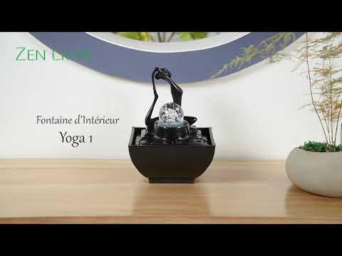 Zimmerbrunnen Yoga 1 – Reines Design – Dekoratives Objekt – Zen und Entspannung