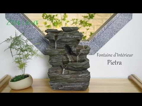 Natur Pietra Zimmerbrunnen mit Beleuchtung