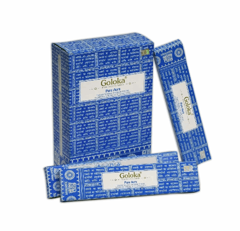 Goloka Pure Aura - Reinigende Räucherstäbchen für eine klare Atmosphäre