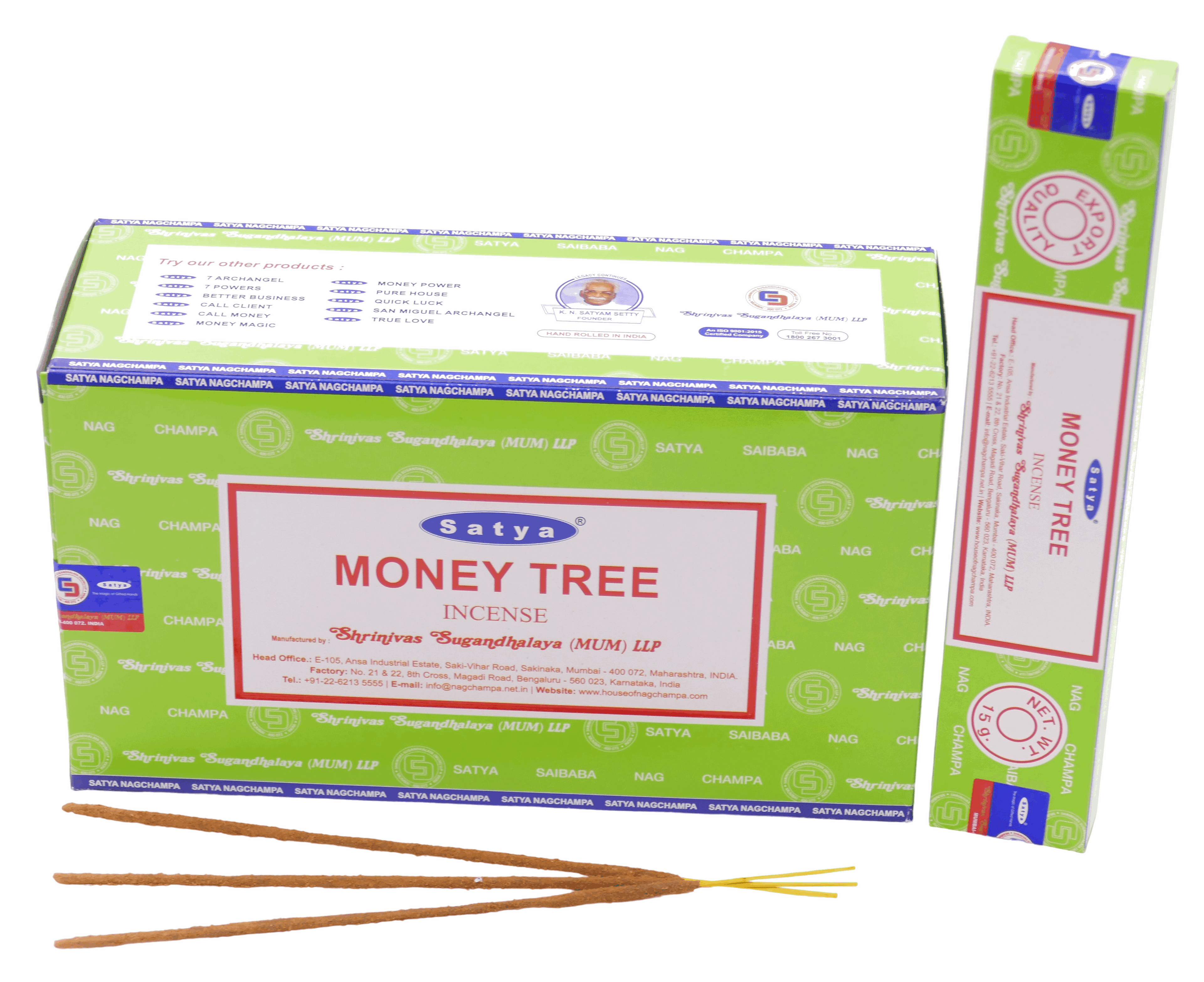 Satya Money Tree Räucherstäbchen – Wohlstand, Fülle & Positive Energie