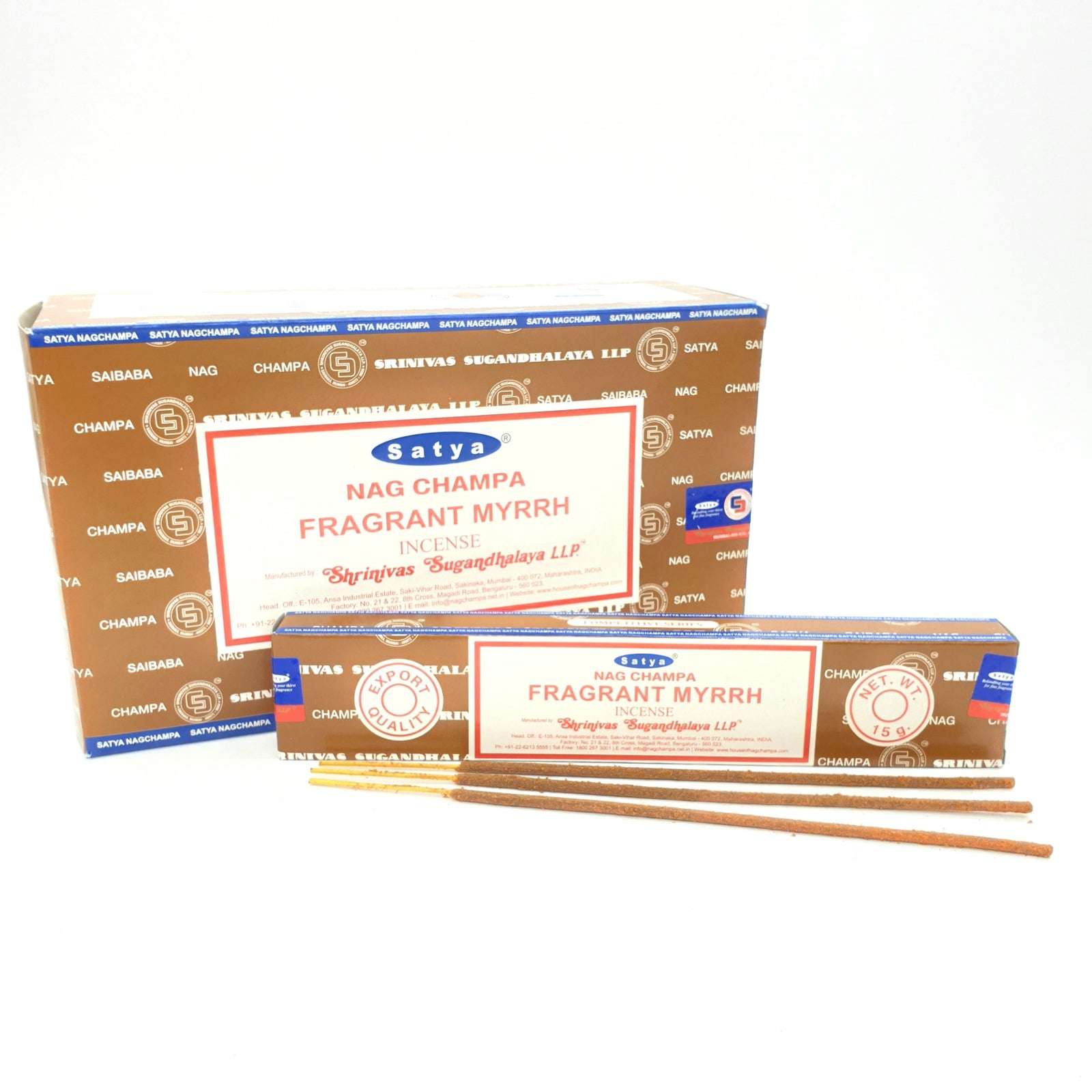 Satya Fragrant Myrrh Räucherstäbchen – Der Mystische Duft der Myrrhe