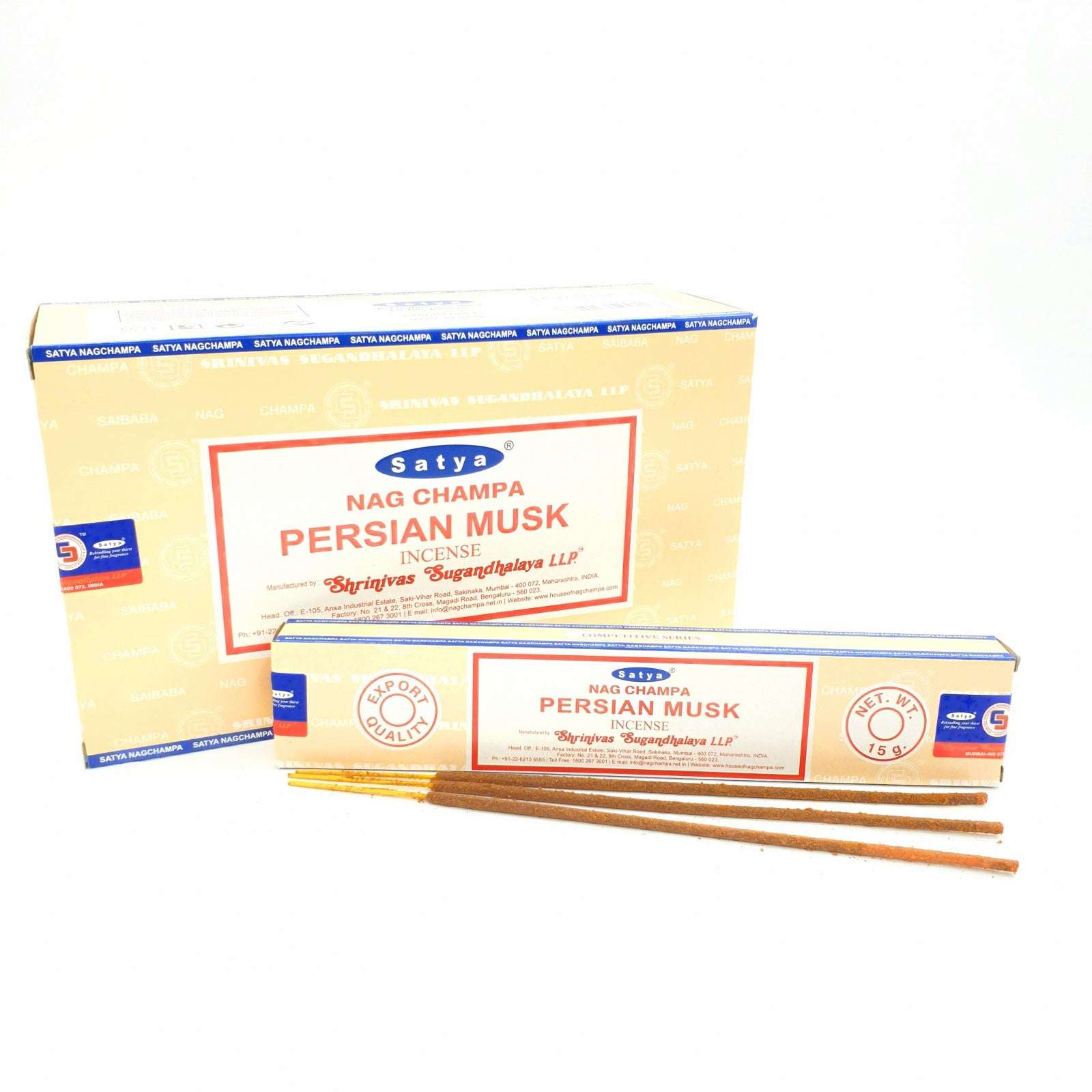 Satya Persian Musk Räucherstäbchen – Sinnlich, Warm & Mystisch