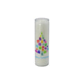 Palm wax candle X-MAS TREE white approx. 20 cm