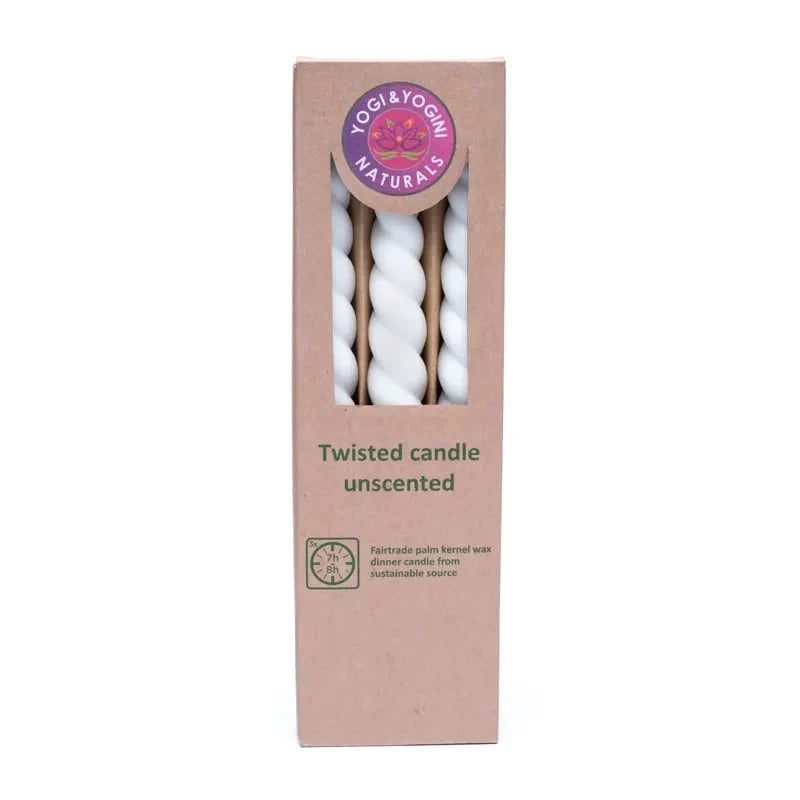 Yogi & Yogini Twisted Candle duftneutral in Recyclingpapier-Verpackung