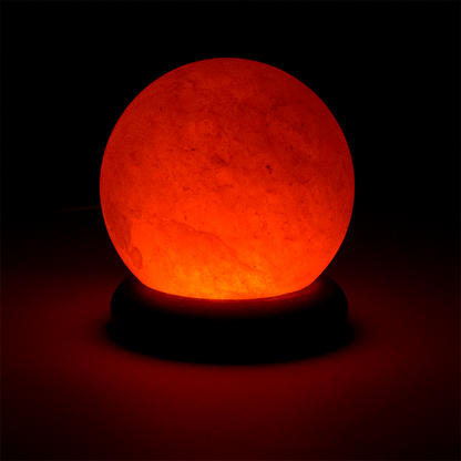 Mini salt lamp ball orange USB LED