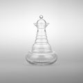 Karaffe Alladin 1,3l Platin - Blume des Lebens - mundgeblasen