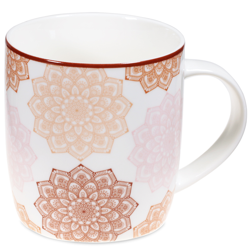 Teetasse Mandala in Rosa - Ein zauberhaftes Set für Teeliebhaber