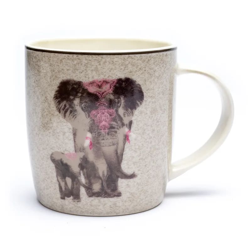 Teetasse mit Sieb und Deckel Elephant