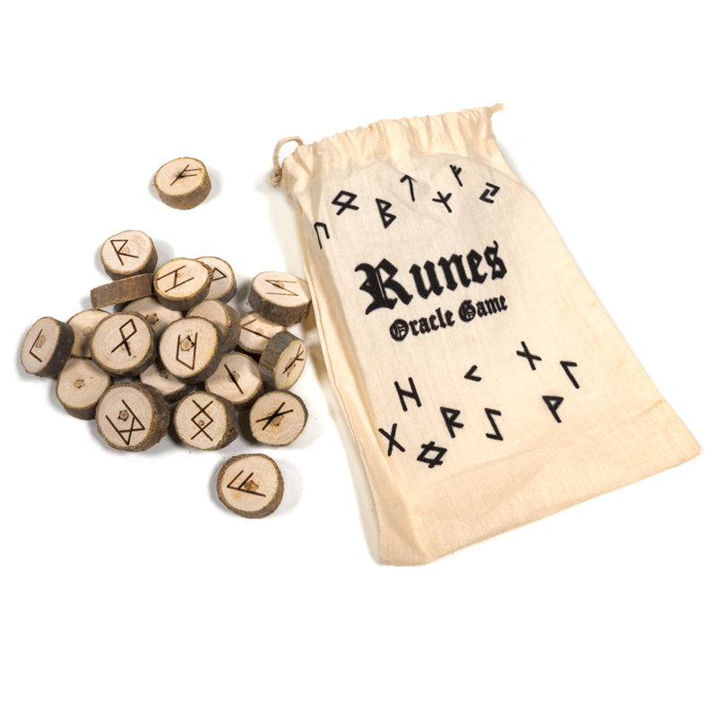 Oracle game runes in cotton bag