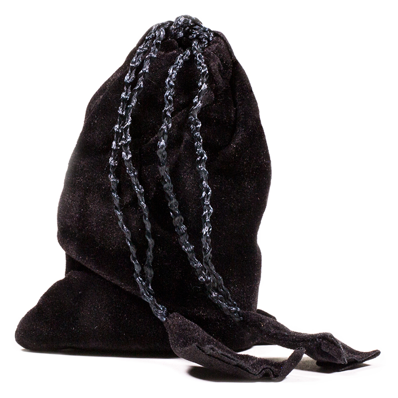 Wicca symbol stones black agate SET 6 x