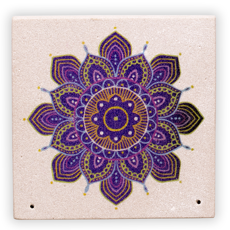 Weihrauchhalter Sandstein Mandala Blume