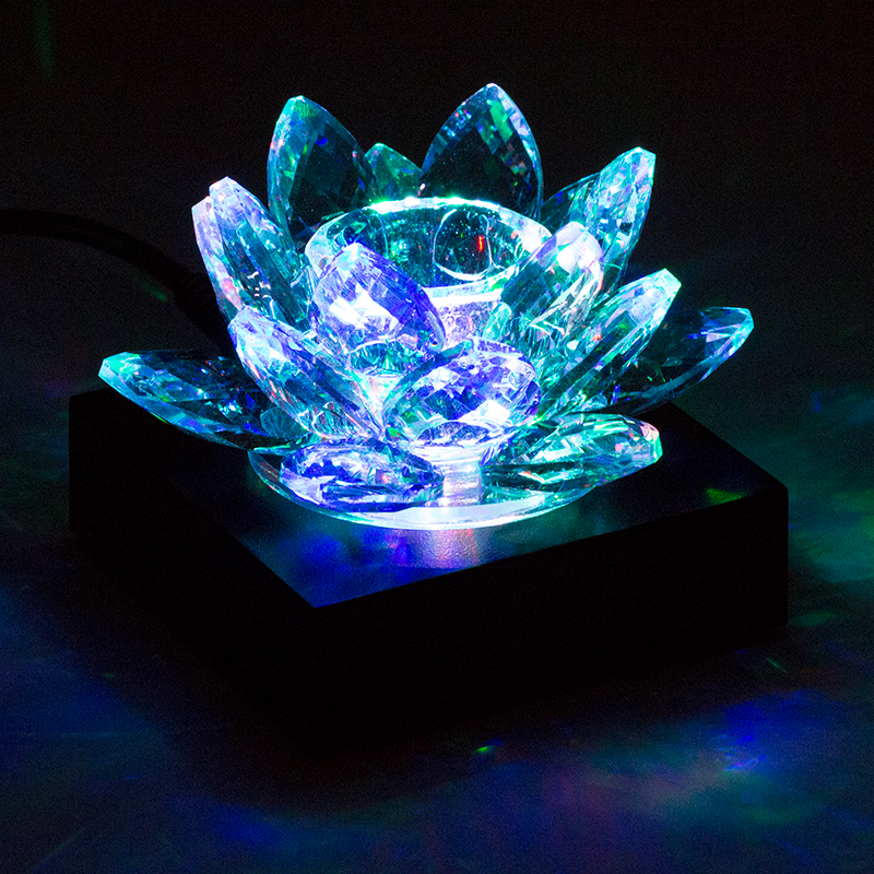 Lotus Kerzenhalter Kristall S