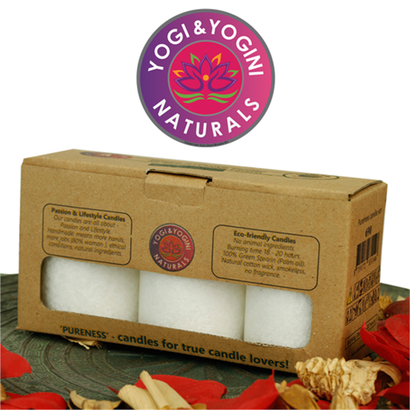 Stearin candles 3 x PURENESS