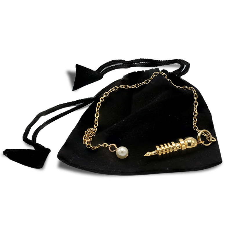 Mini pendulum made of gold-plated brass