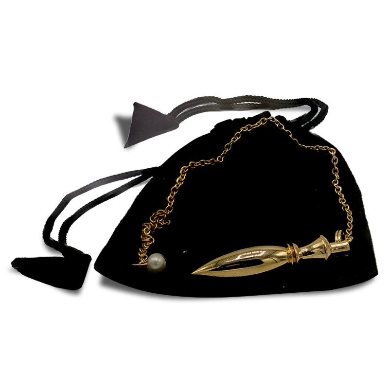 Pendel aus Messing vergoldet