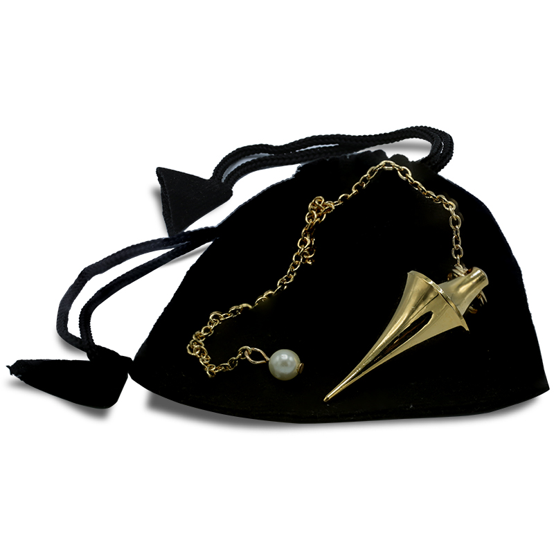 Pendulum made of gold-plated brass