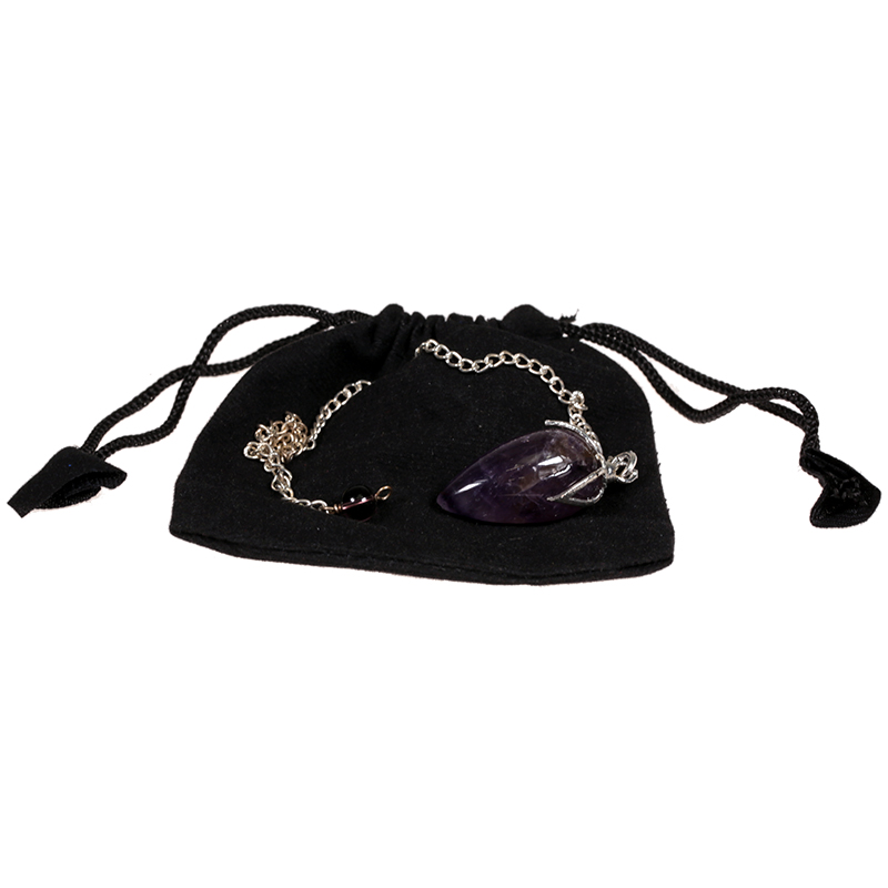Lotus pendulum amethyst tip
