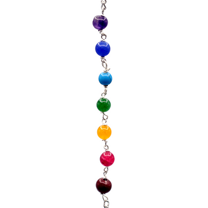 Pendulum amethyst ball shape &amp; chakra chain
