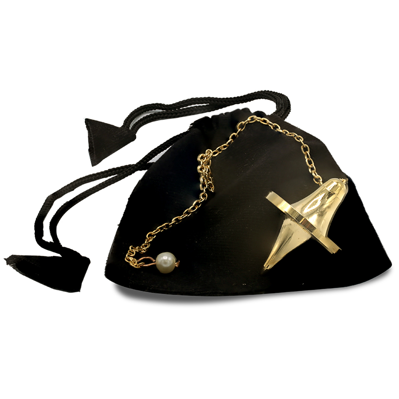 Pendulum made of gold-plated brass