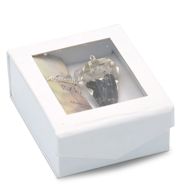 Orgonite pendulum black tourmaline with facet