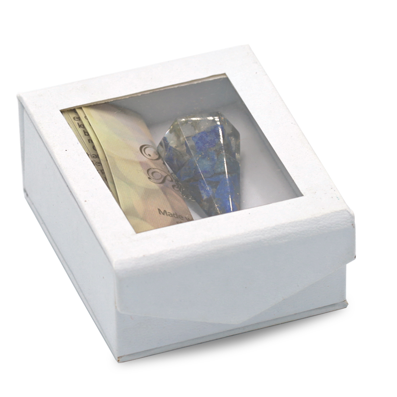 Orgonite pendulum lapis lazuli with pointed facet